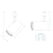 Jesco 22W LED Line Voltage Track Head Fixture 3000K  HType 90 CRI White H2L562M-3090-38D-WH - alternate 3